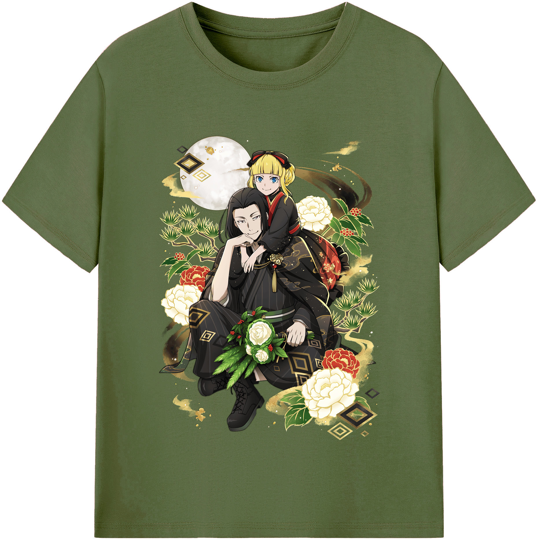 （画像用） 文豪ストレイドッグス Bungo Stray Dogs 綿100％半袖Tシャツ（フロントプリント）